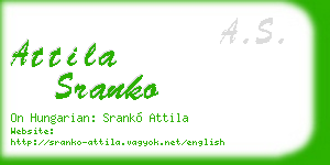 attila sranko business card